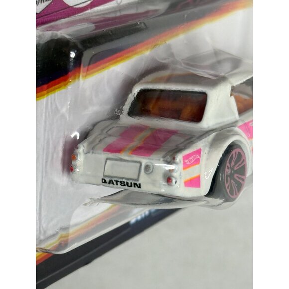 Hot Wheels Neon Speeders Datsun Fairlady 2000 Pink White Diecast Car NOC 2025 - Picture 3 of 5